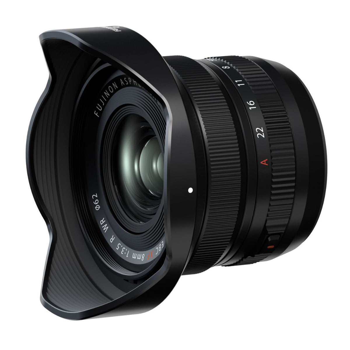 Fujifilm Fujinon XF8mm F3.5 R WR 35-mm Focal Length and 120-Degree Angle of View Lightweight Lens