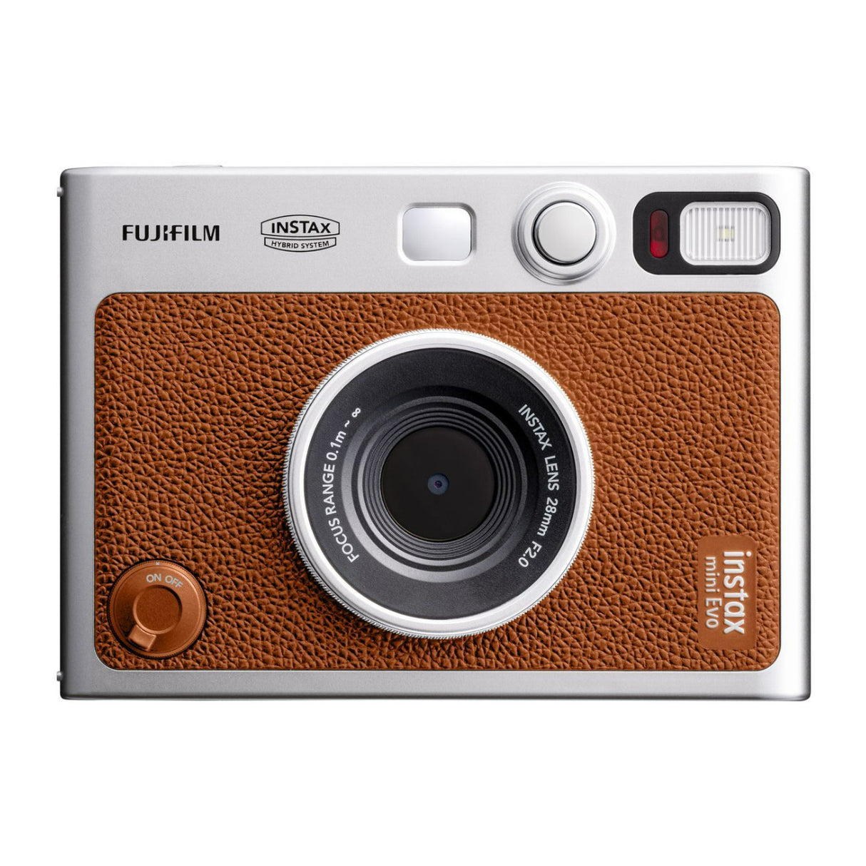 Fujifilm Instax Mini Evo 1/5-Inch CMOS F2.0 Aperture Instant Camera (Brown)