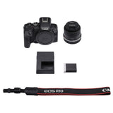 Canon EOS R10 Mirrorless Camera with RF-S 18-45mm Lens with Camera Bag, Memory Card Bundle