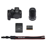 Canon EOS R7 Mirrorless Camera with RF-S 18-150mm Lens with Camera Bag, Memory Card Bundle