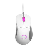 Cooler Master MM730 Ergonomic Design Gaming Mouse with 16,000 DPI Sensor, PTFE Feet (White)