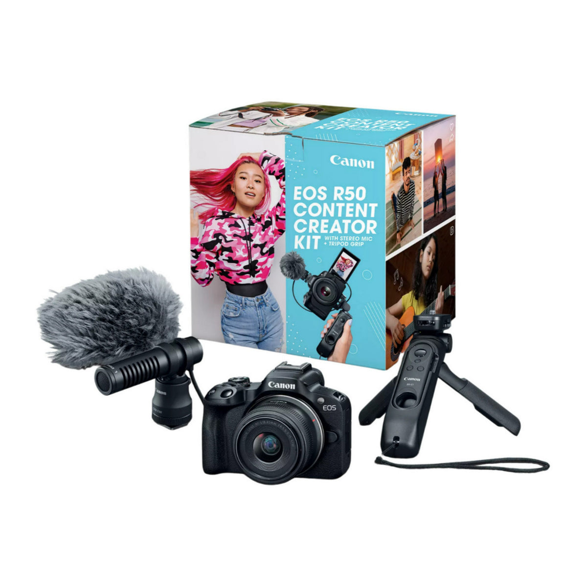 Canon EOS R50 Wireless Camera 24.2 Megapixel APS-C size CMOS Image Sensor Content Creator Kit