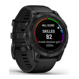 Garmin fenix 7 Pro Solar Multisport GPS Smartwatch (Silver) with Charging Stand and Port Plugs