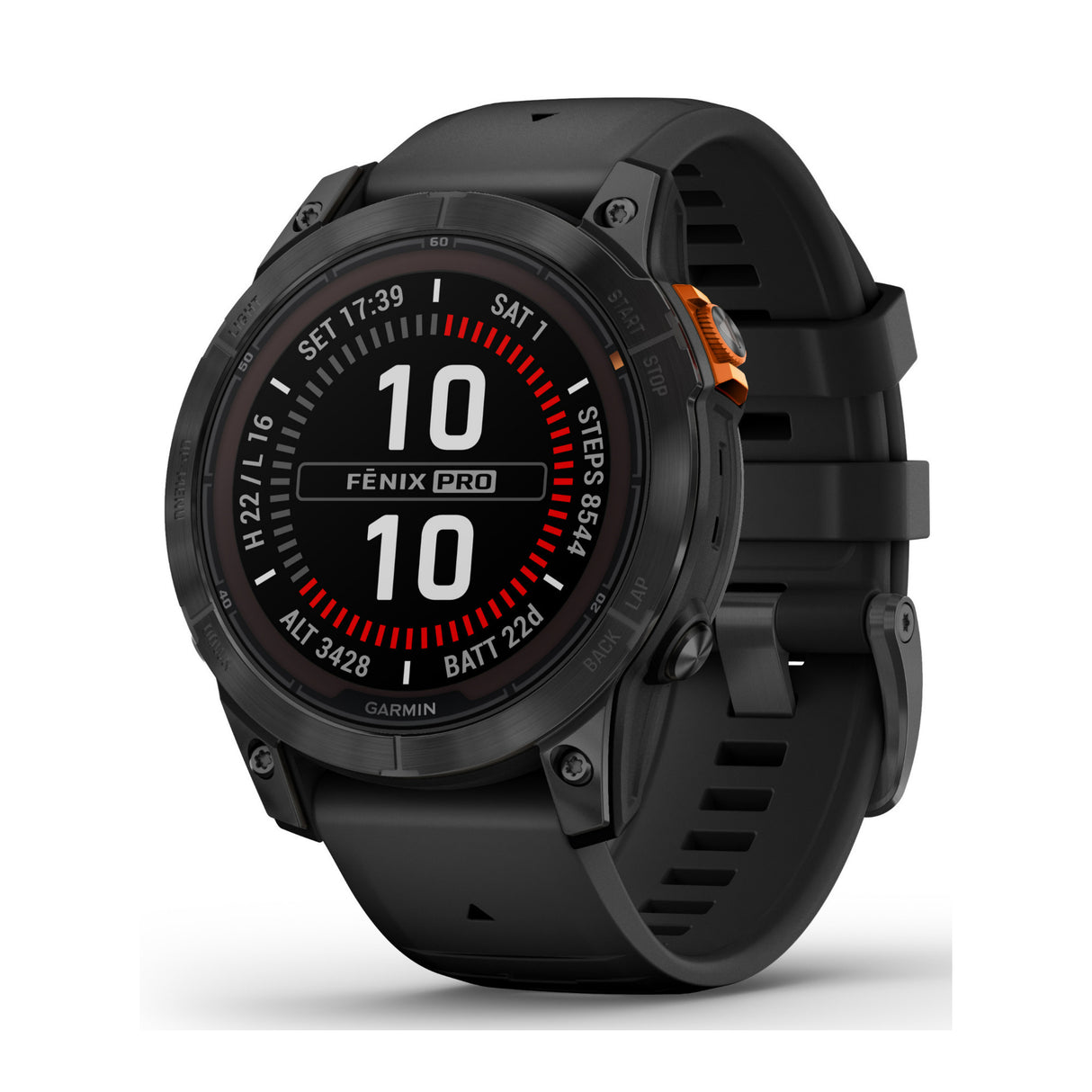 Garmin fenix 7 Pro Solar Multisport GPS Smartwatch (Silver) with Charging Stand and Port Plugs