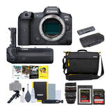 Canon EOS R5 Mirrorless Camera with Canon BG-R10 Grip Bundle with Accessories