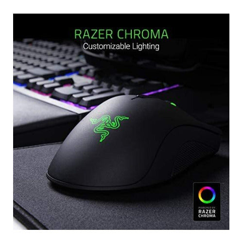 Razer DeathAdder Elite Wired Right-Handed Gaming Mouse with 16000 DPI Optical Sensor (Matte Black)