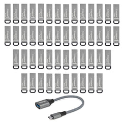 Kingston 64GB DataTraveler Kyson USB 3.2 Gen 1 Flash Drive (50-pack) with USB to USB-C Adapter