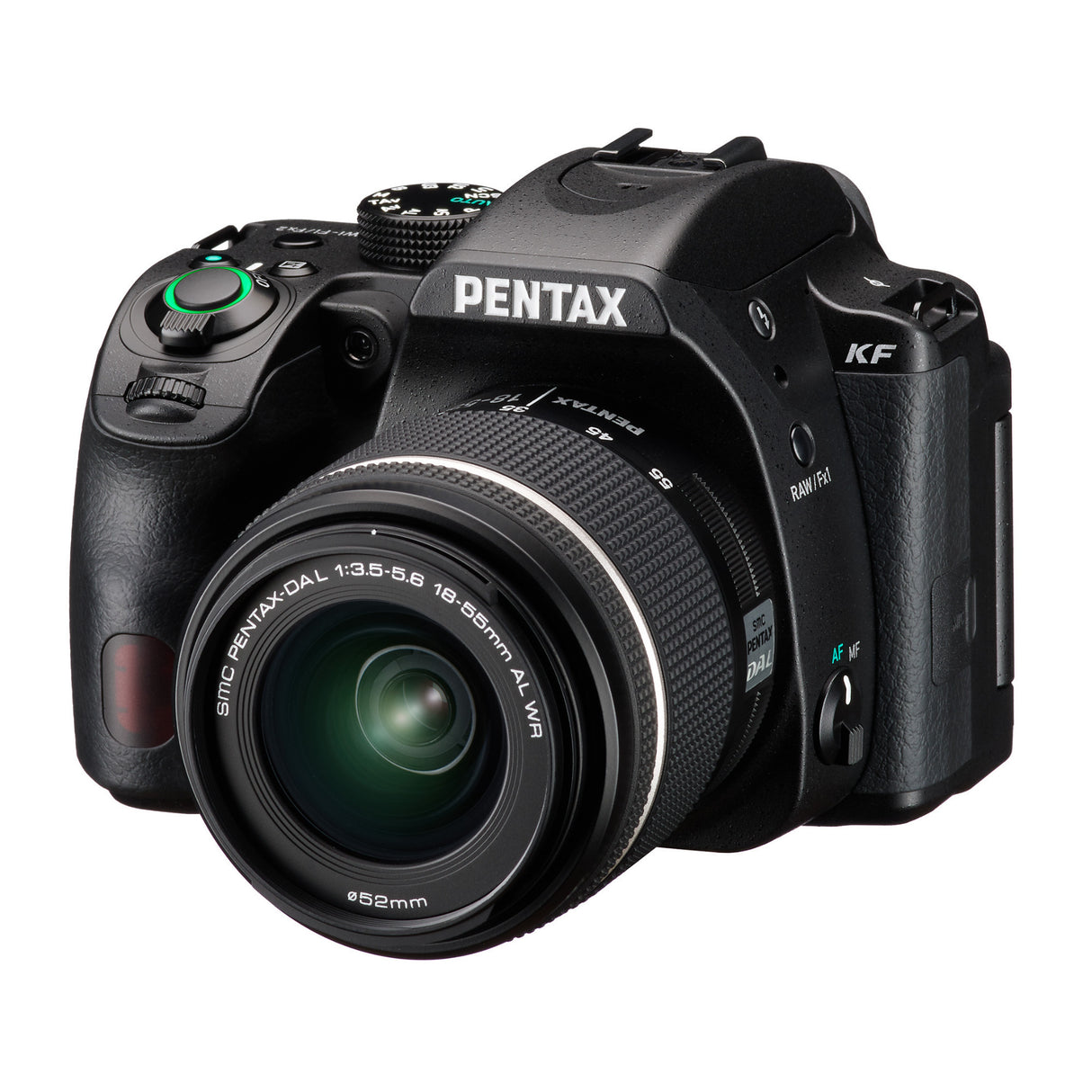 Pentax KF DSLR Camera Kit (Black) with PENTAX DA L 18-55mm F3.5-5.6 AL WR Lens with O-GPS2 GPS Unit