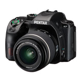 Pentax KF DSLR Camera (Black) and 18-55mm F3.5-5.6 AL WR Lens, Accessory Kit, Software, Memory Card