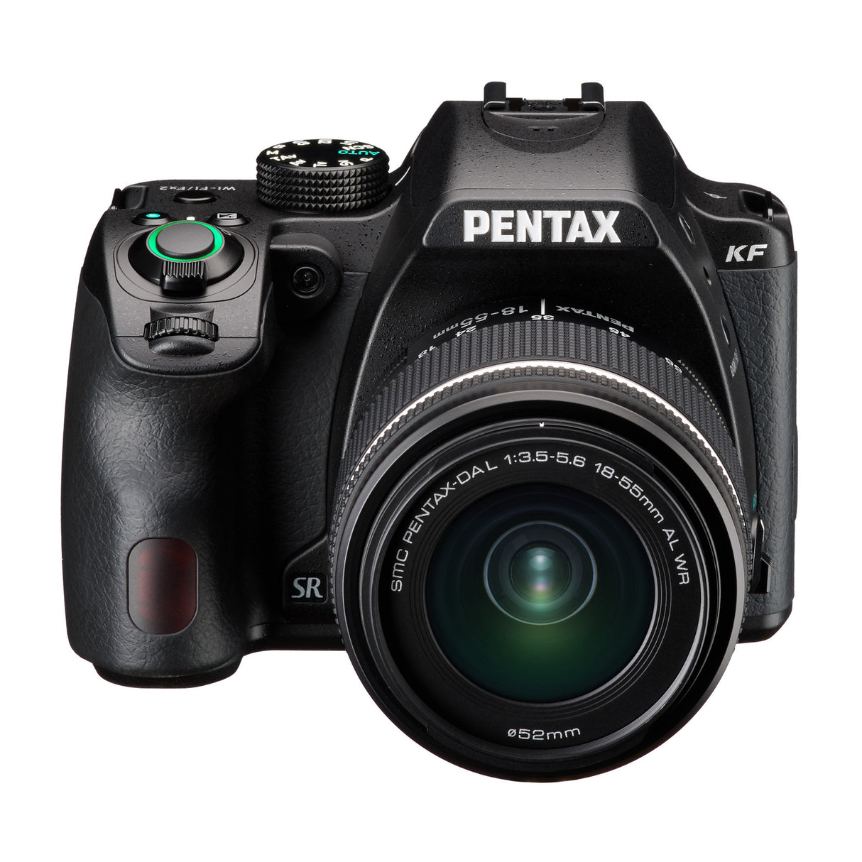 Pentax KF DSLR Camera (Black) and 18-55mm F3.5-5.6 AL WR Lens, Accessory Kit, Software, Memory Card