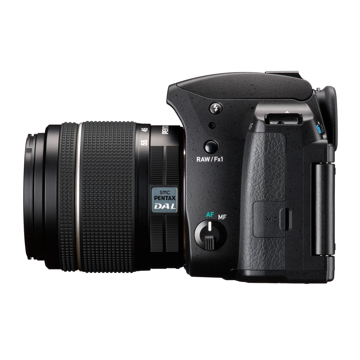 Pentax KF DSLR Camera (Black) and 18-55mm F3.5-5.6 AL WR Lens, Accessory Kit, Software, Memory Card