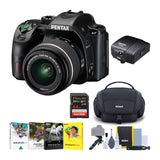 Pentax KF DSLR Camera Kit (Black) with PENTAX DA L 18-55mm F3.5-5.6 AL WR Lens with O-GPS2 GPS Unit