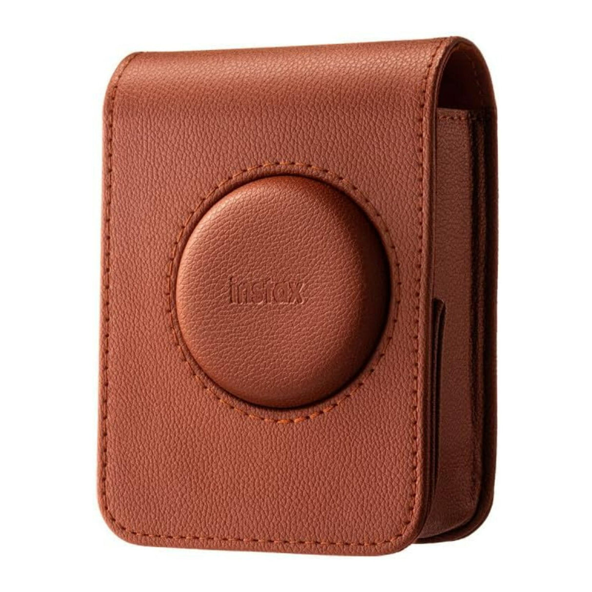 Fujifilm Instax Mini Evo Poly-Synthetic Leather Camera Case with Debossed Logo (Brown)