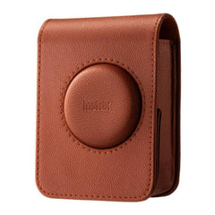 Fujifilm Instax Mini Evo Poly-Synthetic Leather Camera Case with Debossed Logo (Brown)