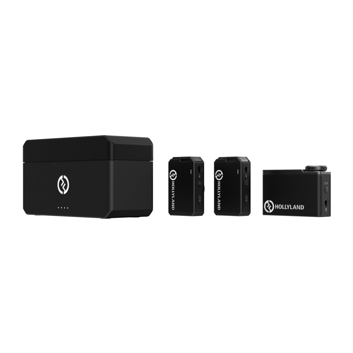 Hollyland LARK MAX Duo Wireless Mic System with MaxTimbre Mic Technology and Advanced ENC (Black)