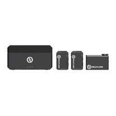 Hollyland LARK MAX Duo Wireless Mic System with MaxTimbre Mic Technology and Advanced ENC (Black)