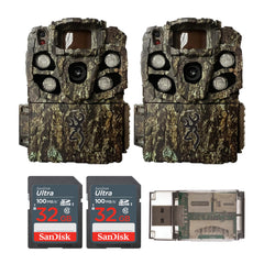 Browning Strike Force Full HD Extreme Trail Camera  with 32 GB SD Card and Card Reader (2-Pack)