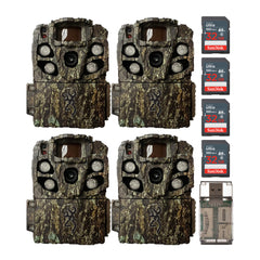 Browning Strike Force Full HD Extreme Trail Camera  with 32 GB SD Card and Card Reader (4-Pack)