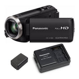 Panasonic V180 Full HD 1080p Camcorder with Panasonic Battery Charger Travel Pack for Camcorders