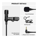 Hollyland Omnidirectional Lavalier Microphone for LARK MAX Mic System (Black)