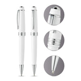 Cross Bailey Light Polished Resin Refillable Medium Ballpoint Pen with Gift Box (Glossy White)