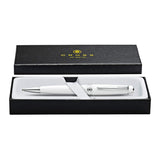 Cross Bailey Light Polished Resin Refillable Medium Ballpoint Pen with Gift Box (Glossy White)