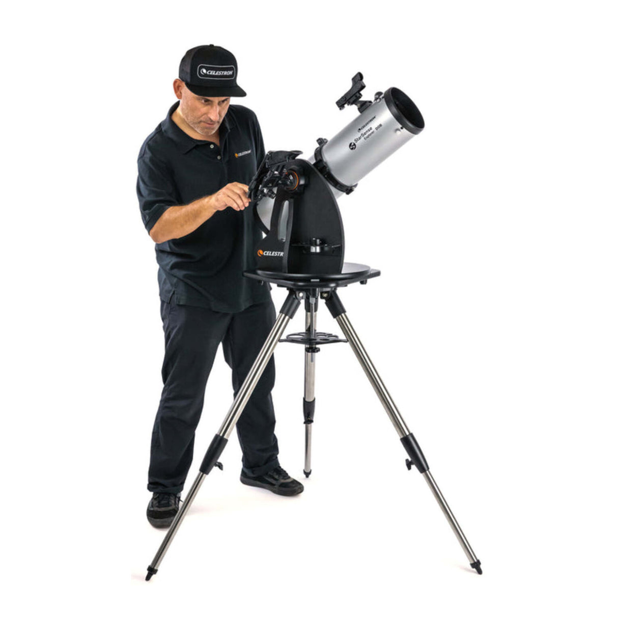 Celestron All-Metal Height-Adjustable Tripod for Starsense Explorer Tabletop Dobsonian Telescopes