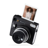 Fujifilm instax SQUARE SQ40 Selfie Mode Easy-To-Operate Camera with Leather Case with Logo (Black)