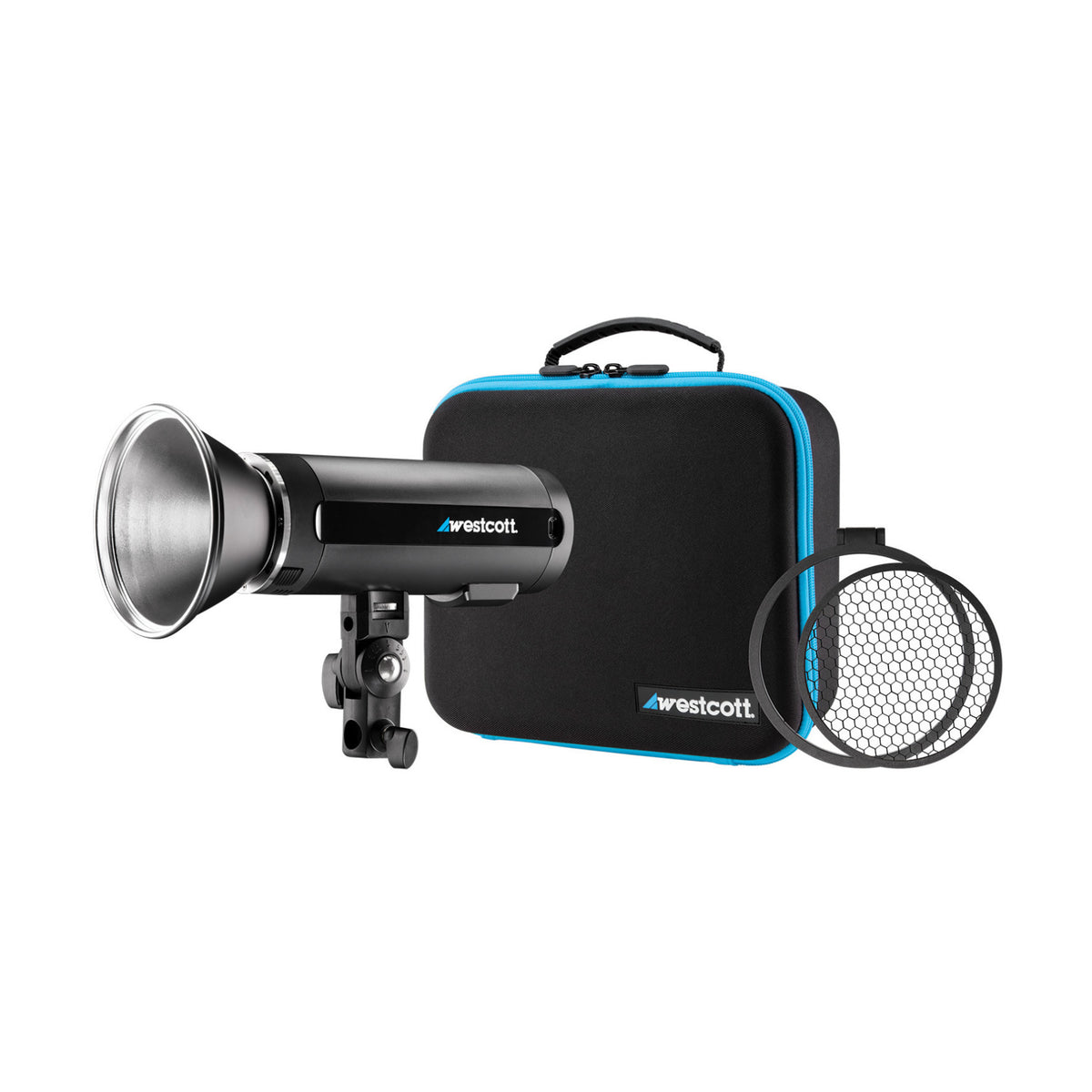Westcott FJ200 200Ws Strobe Light for Professional Studio Photography with ProGrip 2 Handheld Mount
