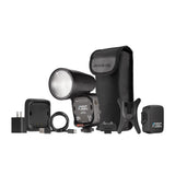 Westcott FJ80 II Universal Touchscreen Speedlight with Adapter for Sony w/ProGrip 2 Handheld Mount
