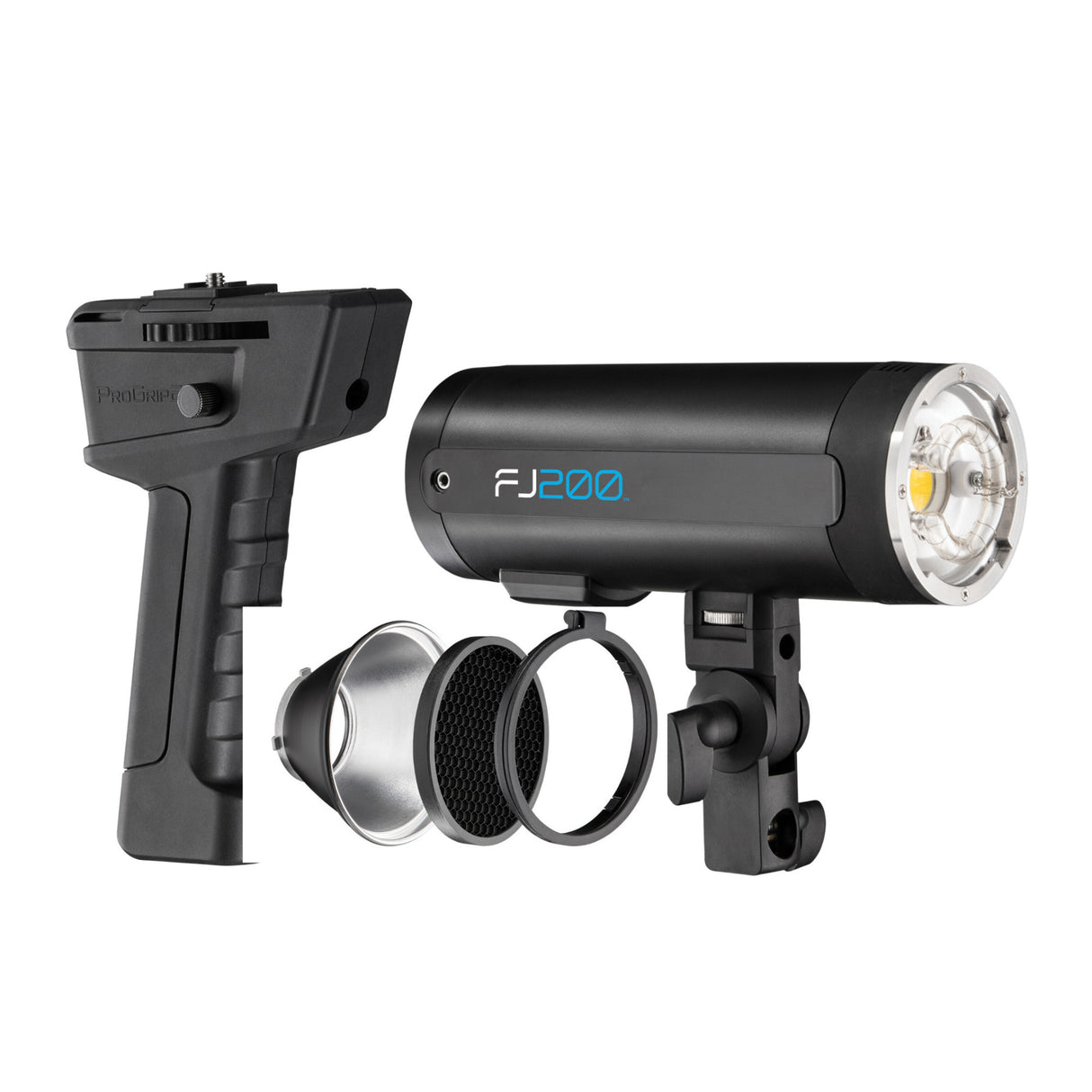 Westcott FJ200 200Ws Strobe Light for Professional Studio Photography with ProGrip 2 Handheld Mount