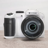 Kodak PIXPRO AZ255 Astro Zoom 16MP Digital Camera (White) with 32GB SD Card Bundle