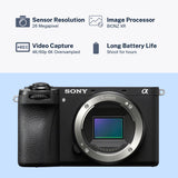 Sony Alpha 6700  APS-C Interchangeable Lens Hybrid Camera Body with Mug, SD Card and Essentials Kit