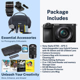 Sony Alpha 6700 APS-C Mirrorless Camera with 16-50 and 55-210mm Lens w/Photo Editing Software Bundle