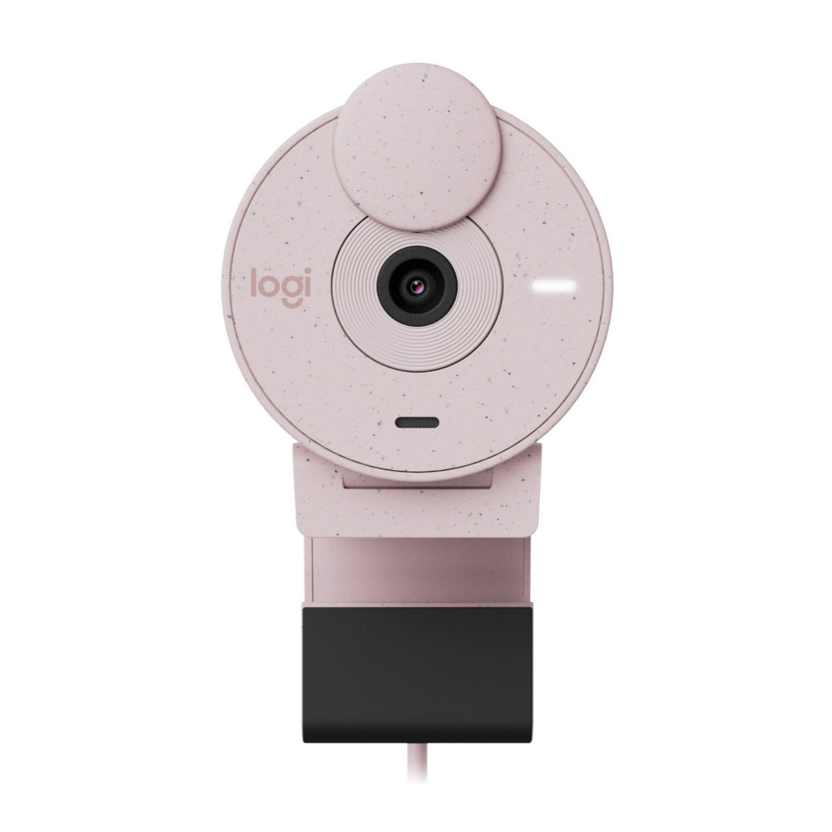 Logitech Brio 300 Rose - High-Definition Webcam with Desktop Anti-Slip Matt