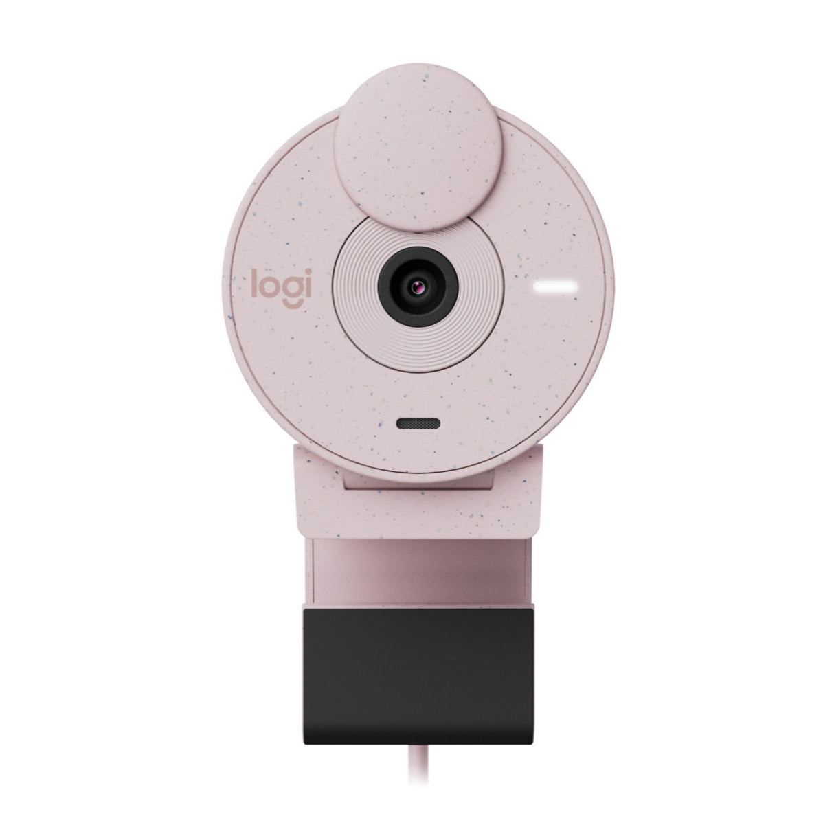 Logitech Brio 300 Rose - High-Definition Webcam with Desktop Anti-Slip Matt