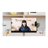 Logitech Brio 300 Rose - High-Definition Webcam with Desktop Anti-Slip Matt