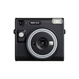 Fujifilm instax SQUARE SQ40 Selfie Mode Easy-To-Operate Camera with Leather Case with Logo (Black)