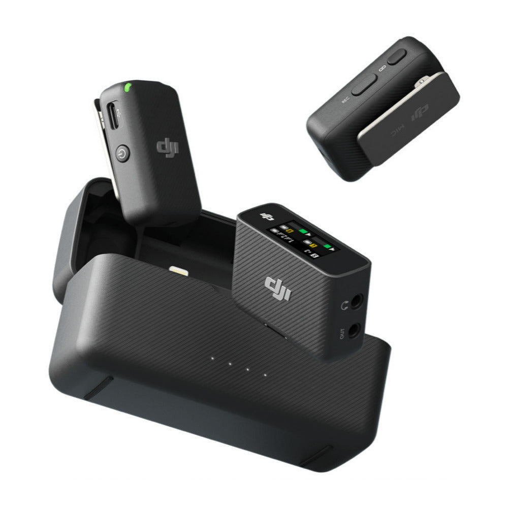 DJI Mic 2-Person Compact OLED Touchscreen Digital Wireless Microphone System Recorder (2.4 GHz)