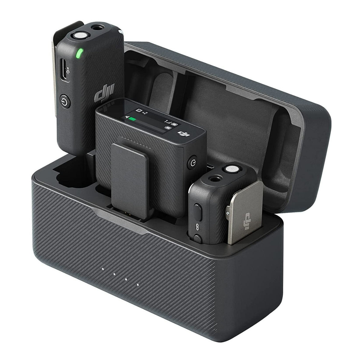 DJI Mic 2-Person Compact OLED Touchscreen Digital Wireless Microphone System Recorder (2.4 GHz)