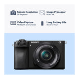 Sony Alpha 6700 APS-C Mirrorless Camera with 16-50mm lens with Mug, Photo Editing Software Bundle