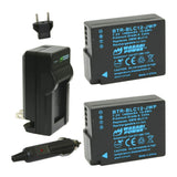 Wasabi Power Fully Decoded Leica BP-DC12 Battery (2-Pack) and Wall Charger