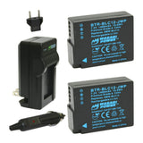 Wasabi Power Fully Decoded Leica BP-DC12 Battery (2-Pack) and Wall Charger (Open Box)