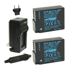Wasabi Power Fully Decoded Leica BP-DC12 Battery (2-Pack) and Wall Charger (Open Box)