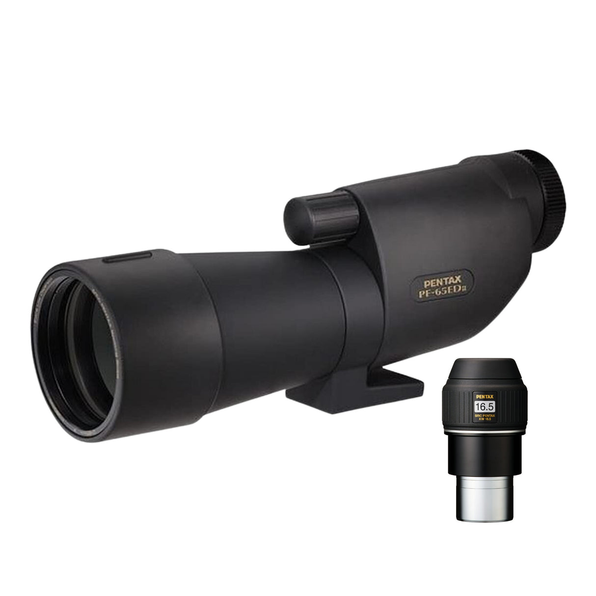 High-Precision Pentax PF-65ED II 65mm Spotting Scope with SMC XW 16.5mm Eyepiece