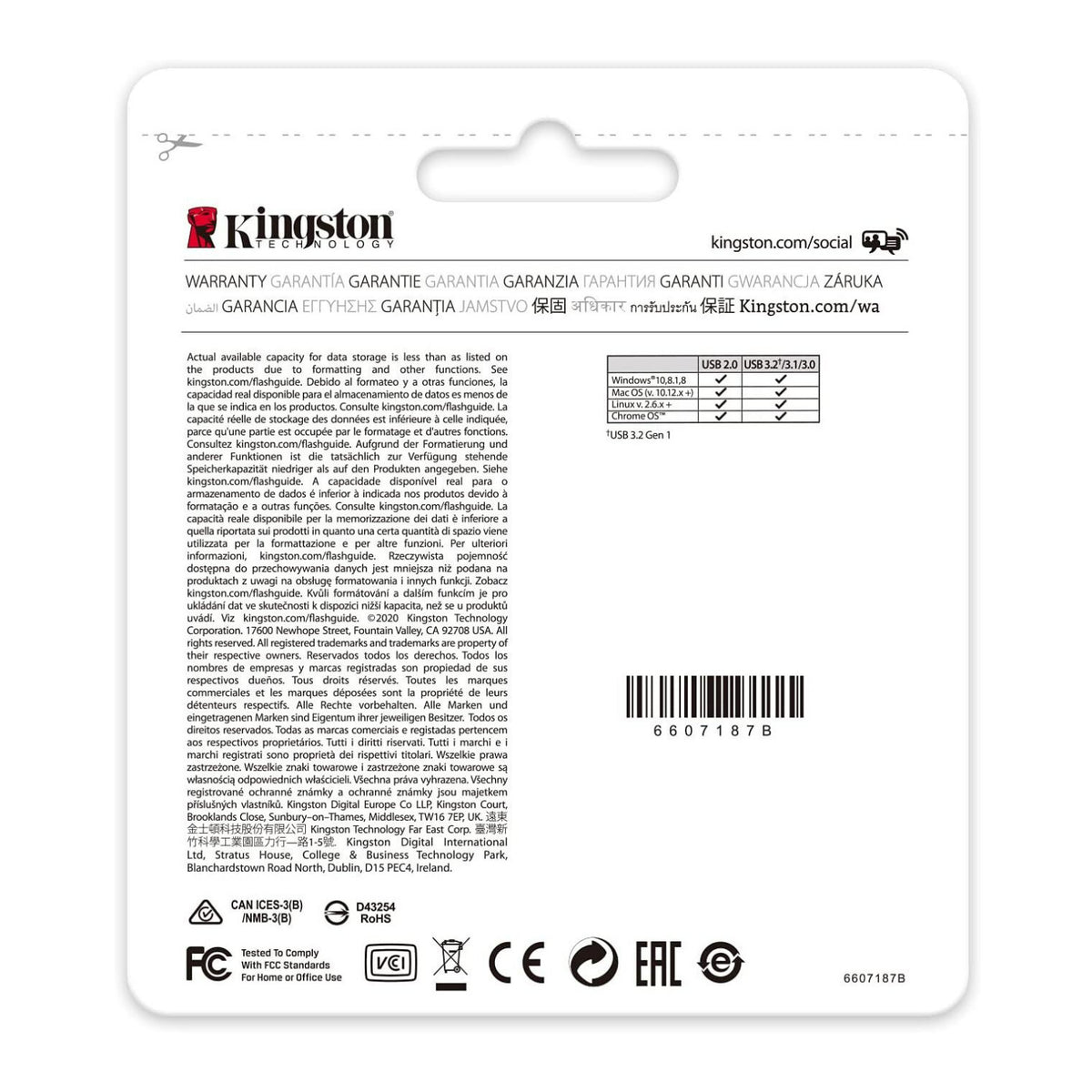 Kingston 128GB DataTraveler Kyson 200MB/s Read 60MB/s Write Speed Flash Drive