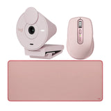 Logitech MX Anywhere 3 Compact Performance Mouse (Rose) with Desk Mat Bundle