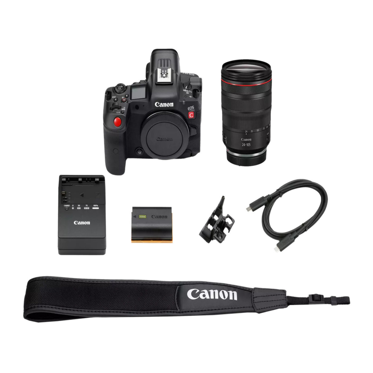 Canon EOS R5 C 2x Magnification Mirrorless Cinema Lightweight Camera Kit with 24-105 f/4 Lens