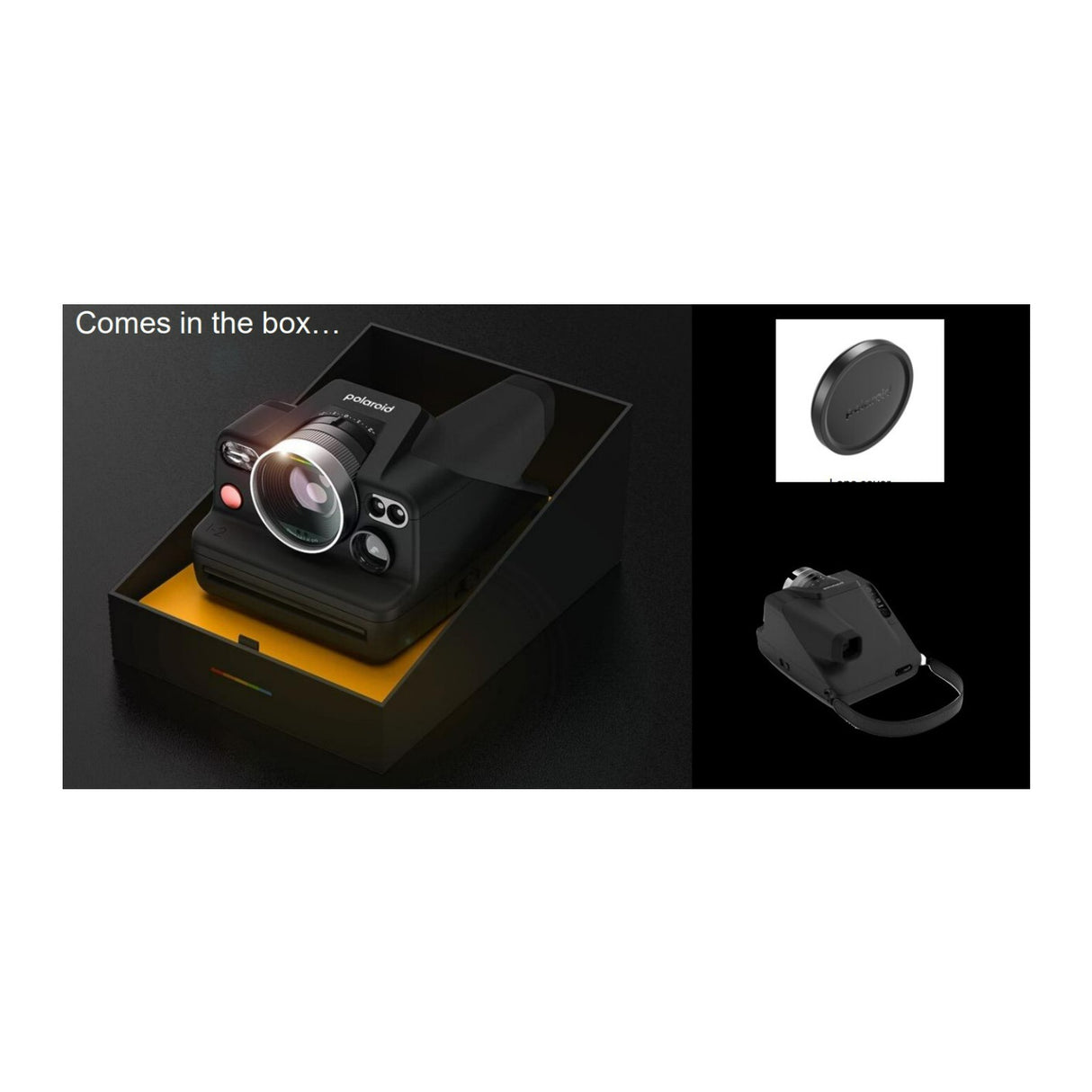 Polaroid I-2 Instant Analog Camera with Autofocus 3-Lens System and Built-In Manual Controls