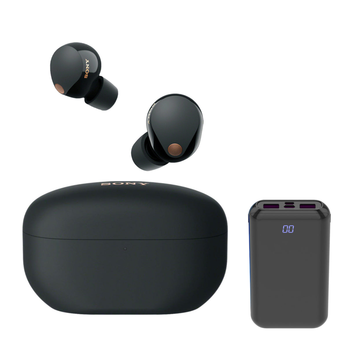 Sony WF-1000XM5 Truly Wireless Noise Canceling Earbuds (Black) Bundle With Earbuds Accessory